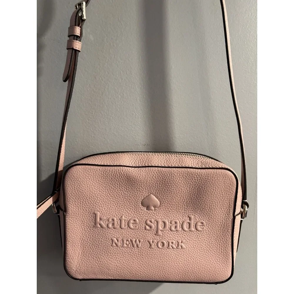 Kate Spade New York Sienne Logo‎ Camera Bag Blush Pink Crossbody Purse